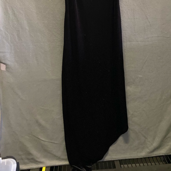 Asymmetrical hem maxi dress velvet vintage y2k 14 - Picture 2 of 7